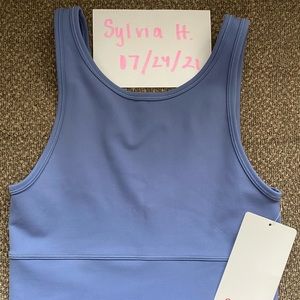NWT Lululemon Power Pivot tank size 6 Water Drop